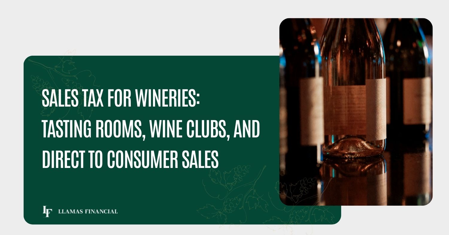 sales tax for wineries