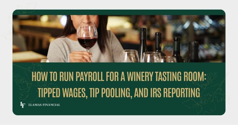 Run Payroll for a Winery Tasting Room