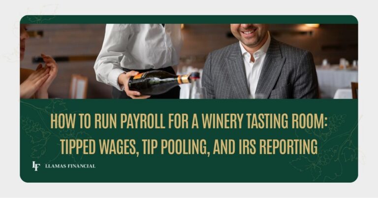 Winery Tasting Room Payroll